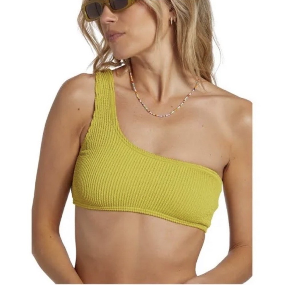 Billabong Summer High Lilly 1 Shoulder Bikini Top Only Size Large NEW NWT